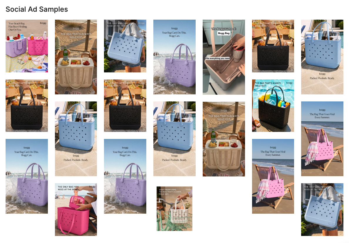 Bogg Social Ad Samples