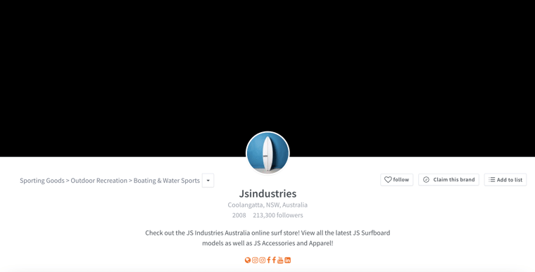 Fastest growing surf brands - js industries