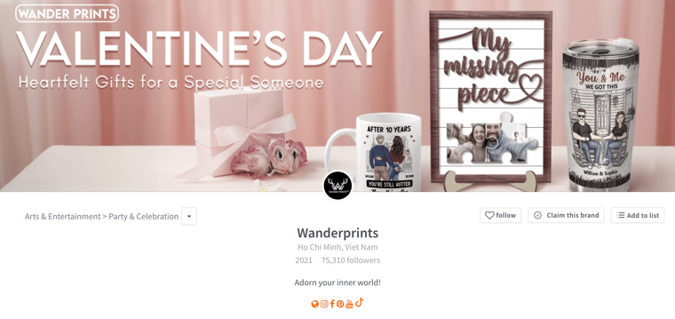 DTC Brand - Wander Prints