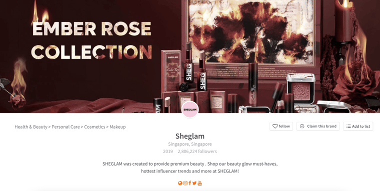 Fastest-Growing Ecommerce Companies - Sheglam