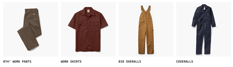 brands like stussy - dickies